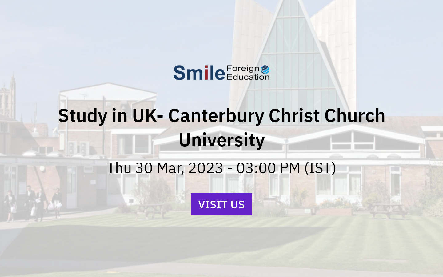 Study in UK Canterbury Christ Church University